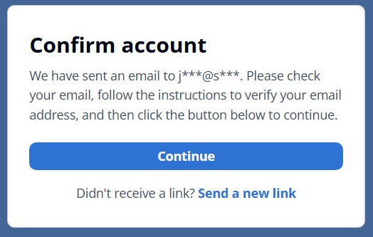 Helmsmaer-cloud confirm account