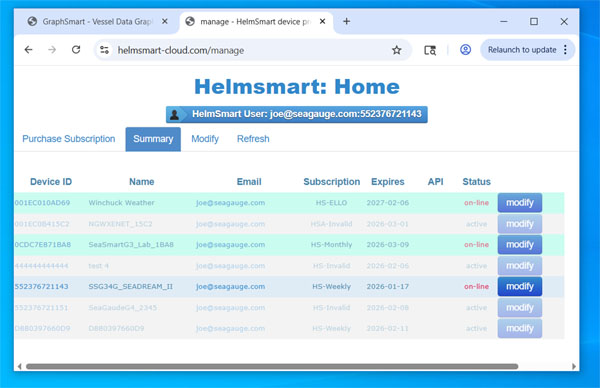 helmsmart-cloud manage console